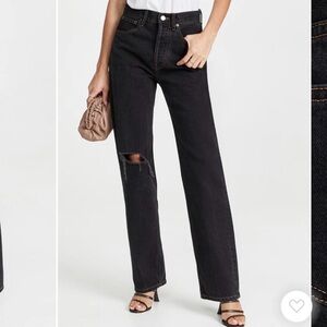 Still Here Childhood Jeans in Worn-In Dark Denim Wash Size 28